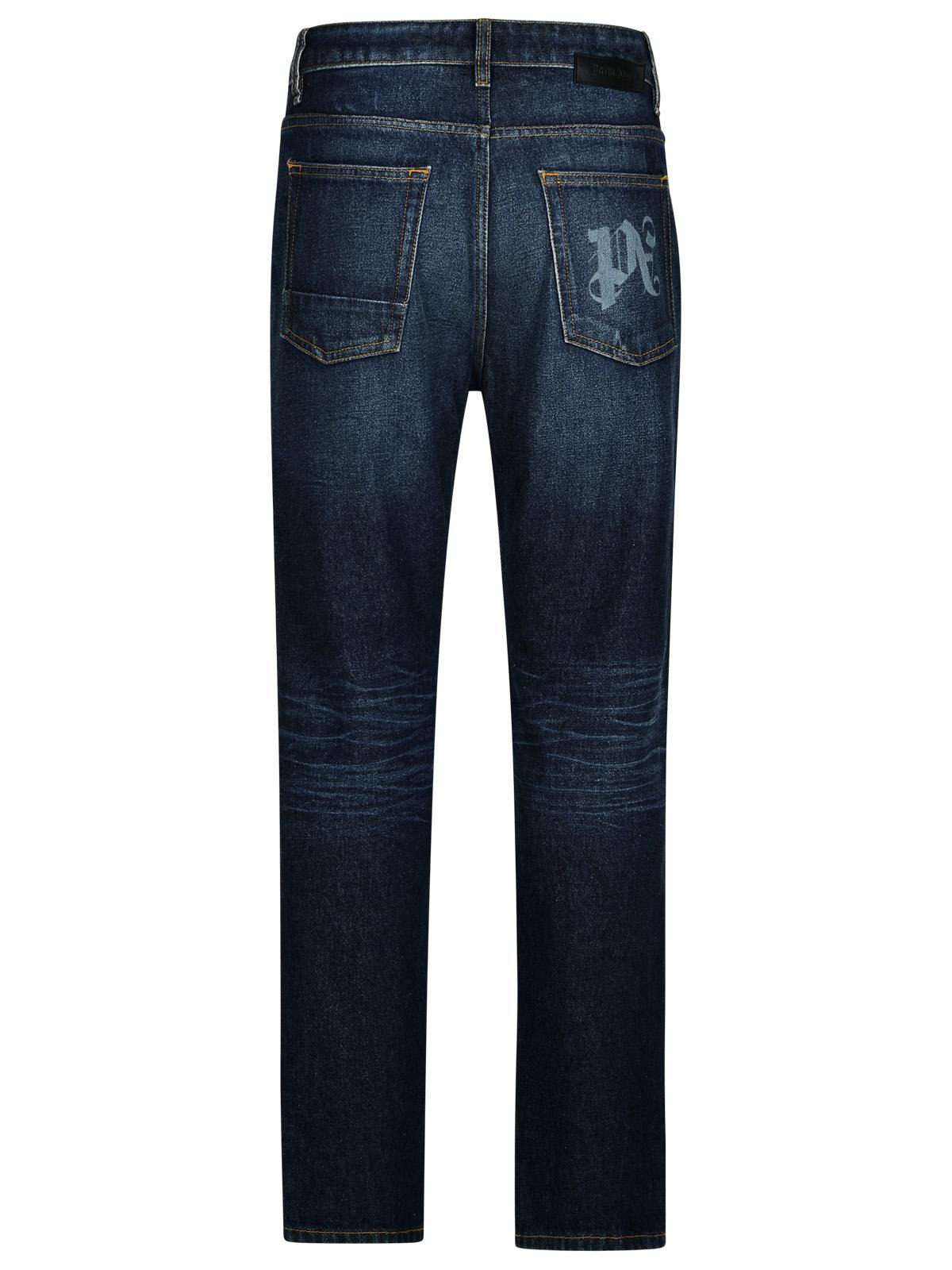 Palm Angels Blue Denim Jeans Man - 3