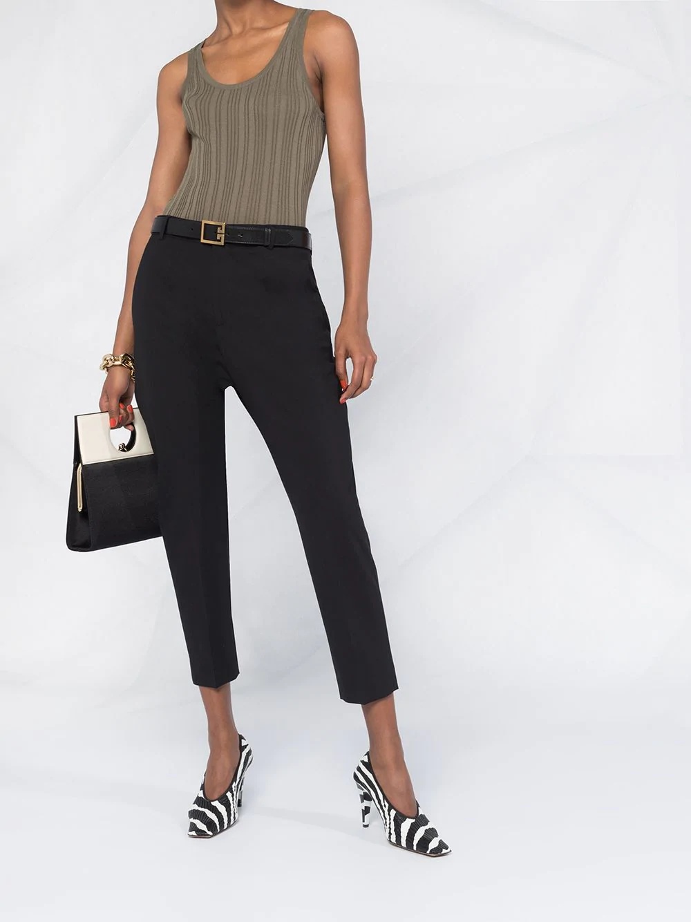 cropped tailored trousers - 2