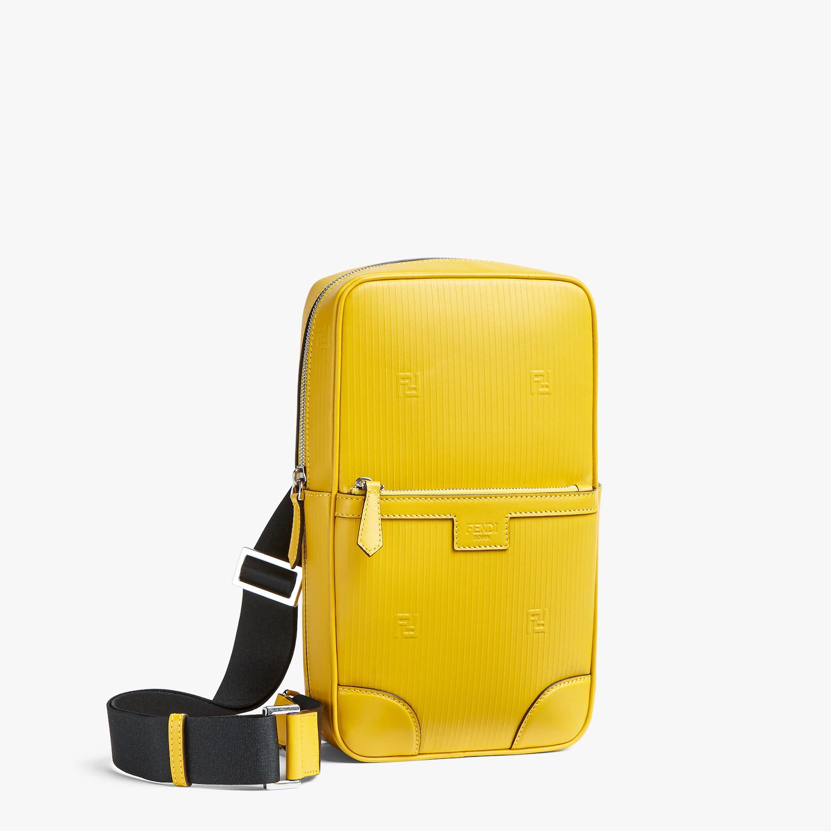 Yellow leather backpack - 2