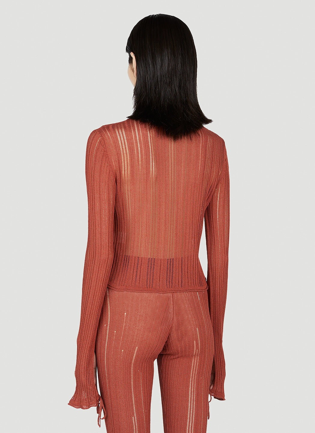 Ribbed Knit Shirt - 4