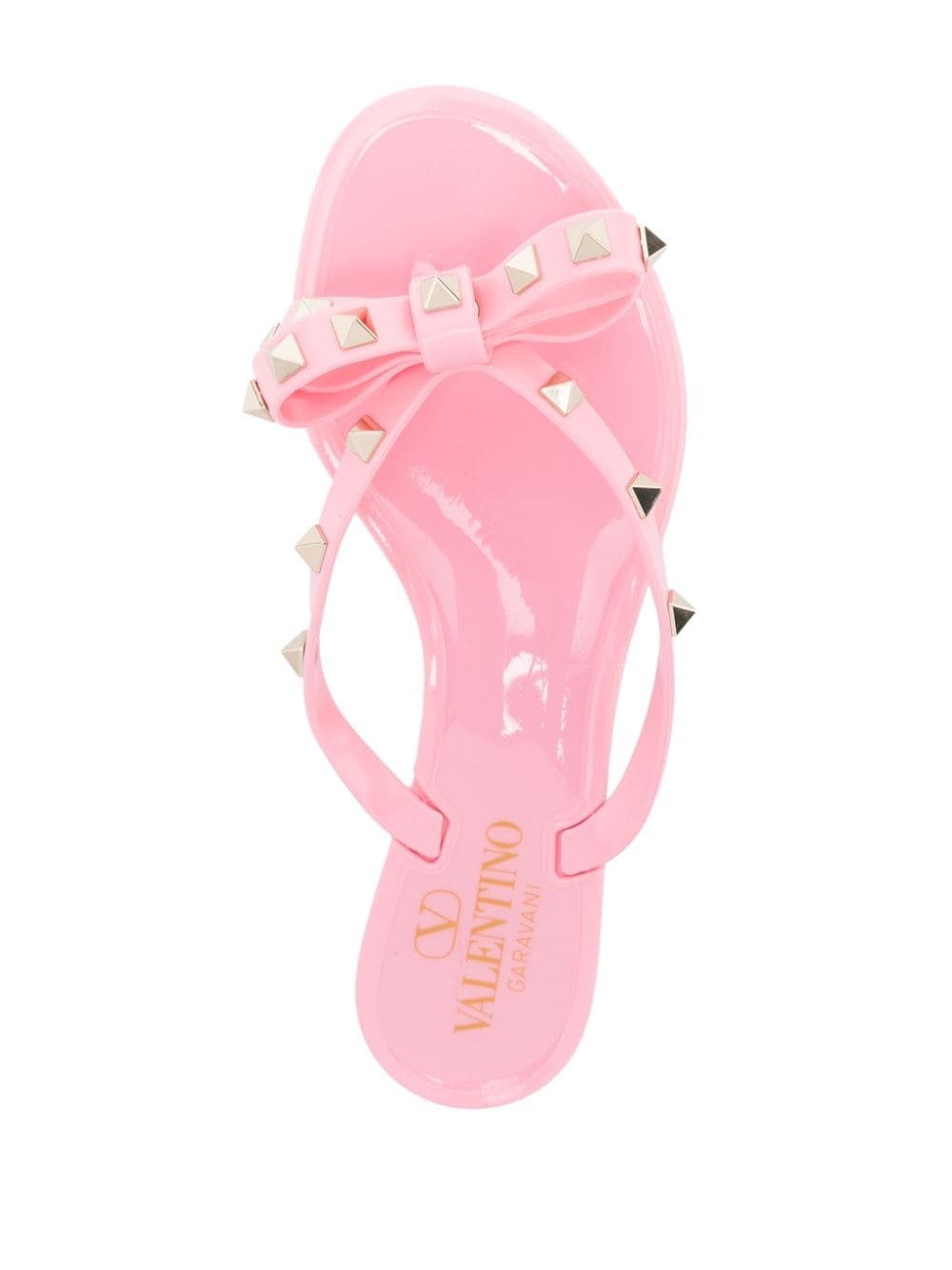 Rockstud bow-embellished flip-flops - 4