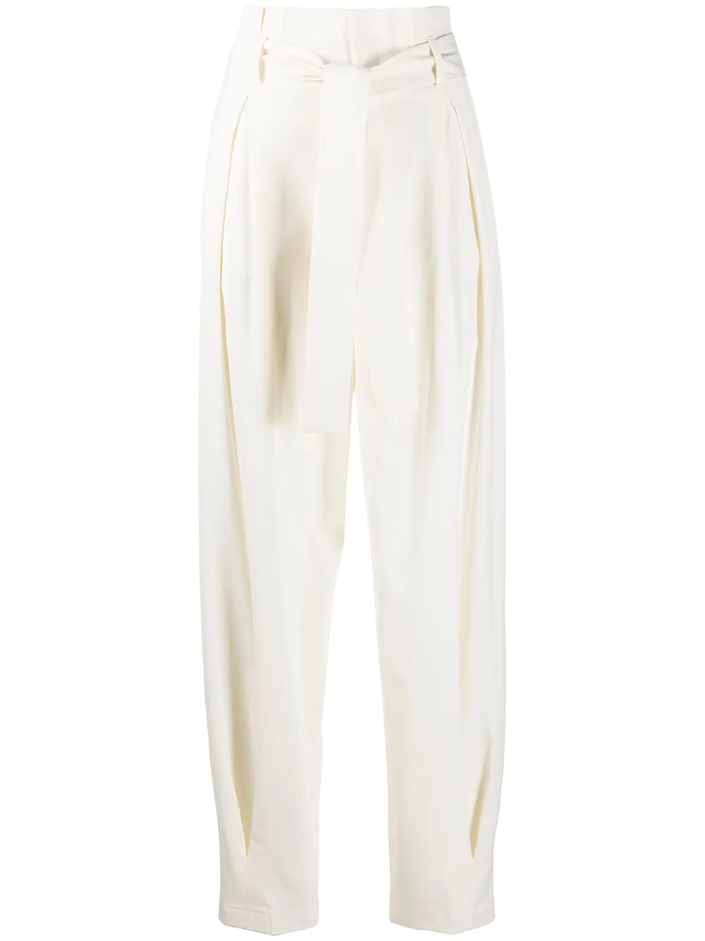 belted tapered trousers - 1