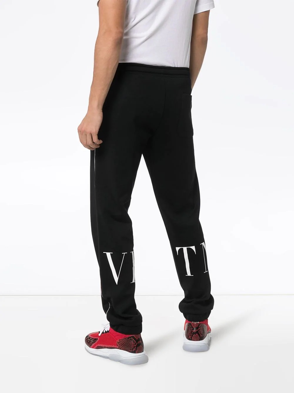 logo print track pants - 4