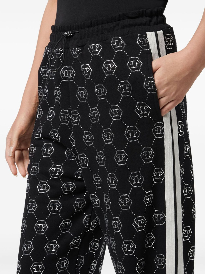 monogram-pattern track pants 4