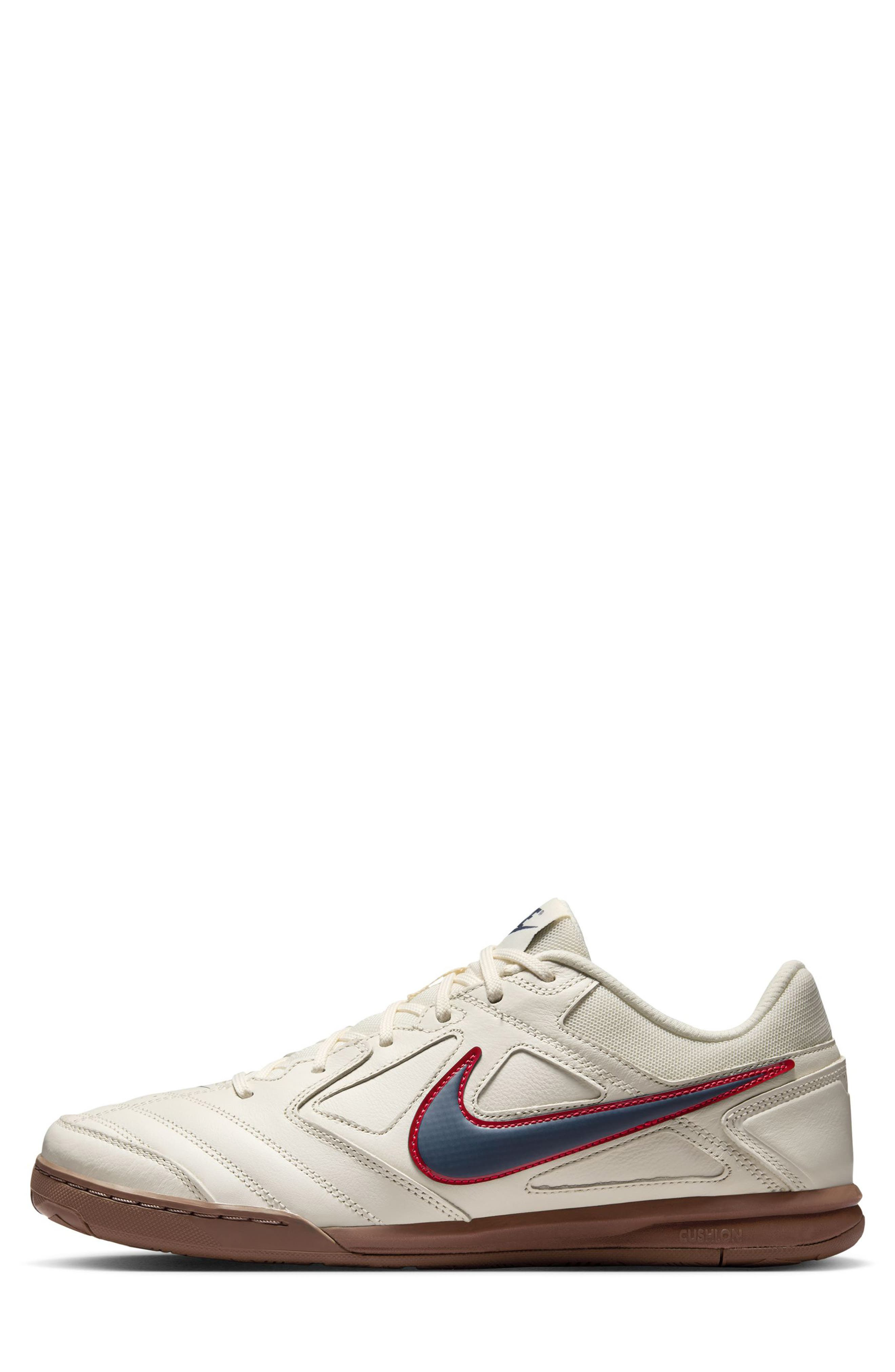 Nike Gato Soccer Sneaker in Pale Ivory/Thunder Blue/Red at Nordstrom - 2