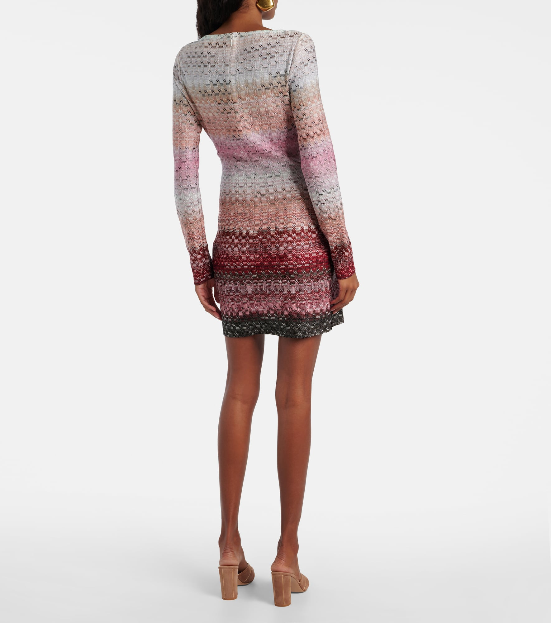 Zigzag lamé minidress - 3