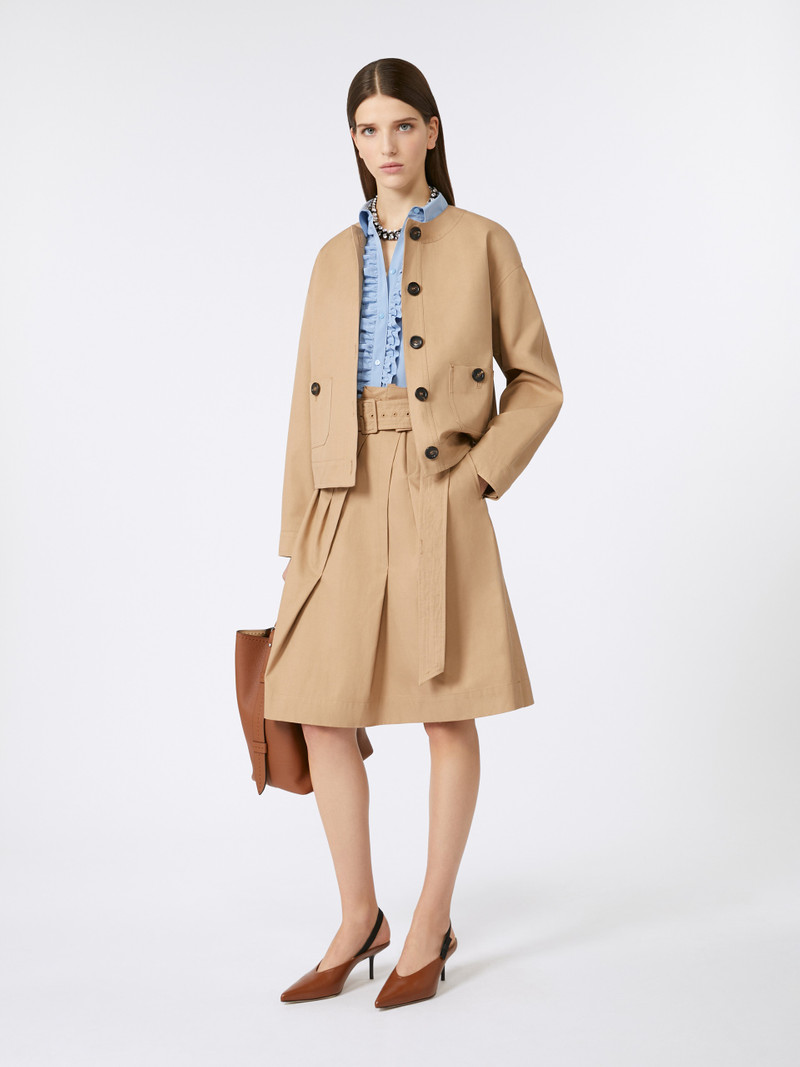 Max Mara BIAVO Cotton twill bomber jacket outlook