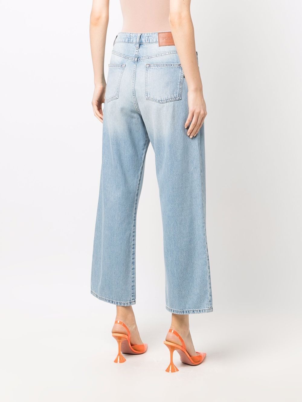cropped denim jeans - 4