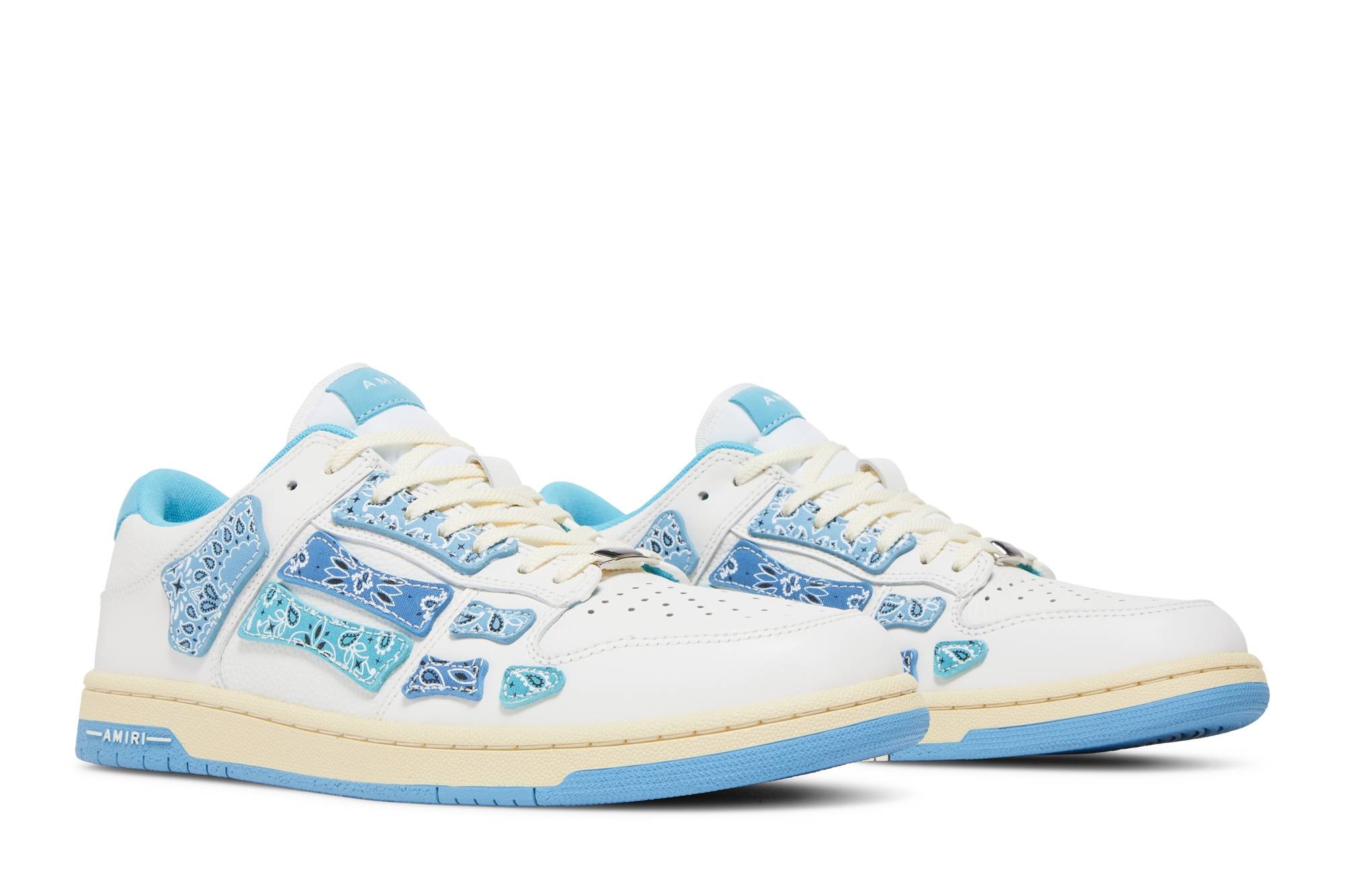 Amiri Skel Top Low 'Bandana - White Blue' - 8