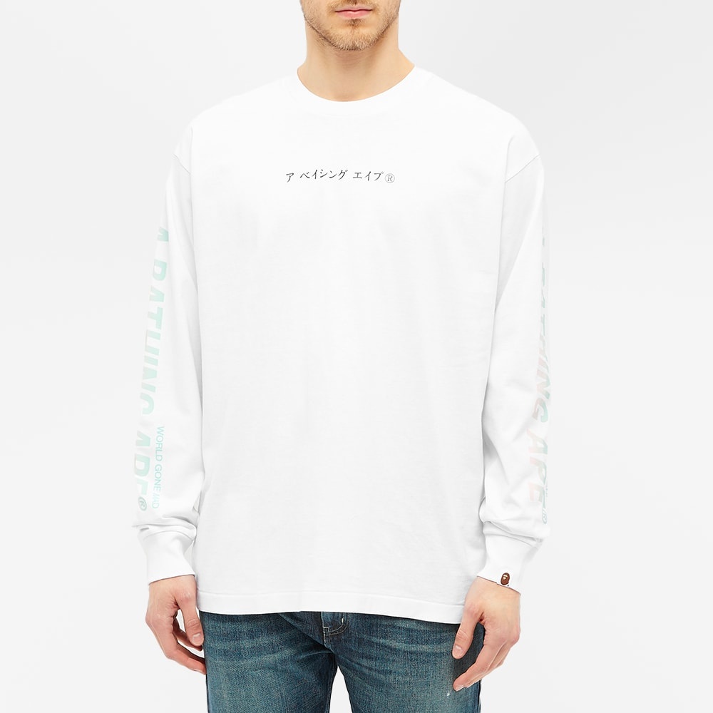 A Bathing Ape Long Sleeve Japanese Culture Souvenir Relaxed Tee - 6