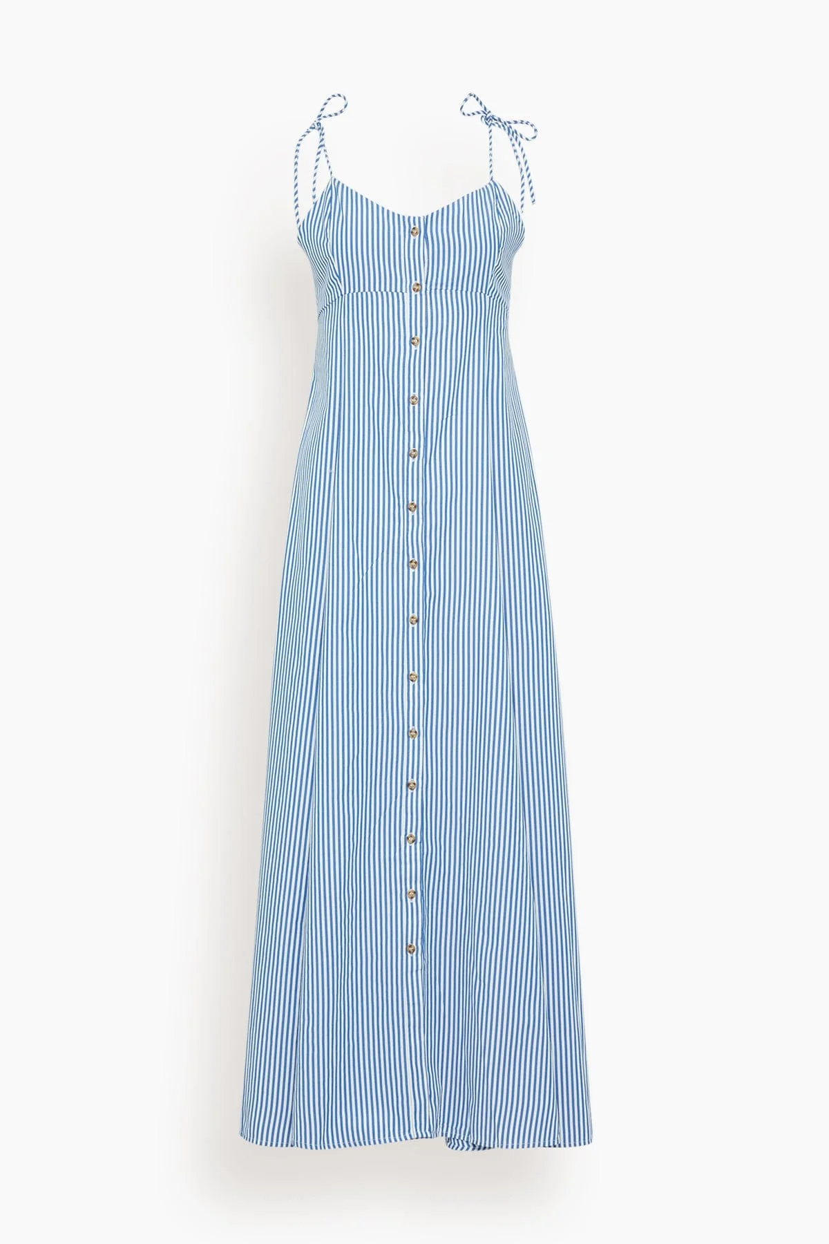 High Garden Maxi Dress in Blue Stripe - 1