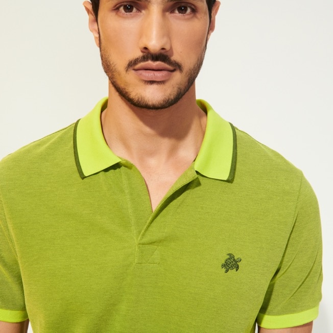 Men Cotton Pique Polo Shirt Solid - 8