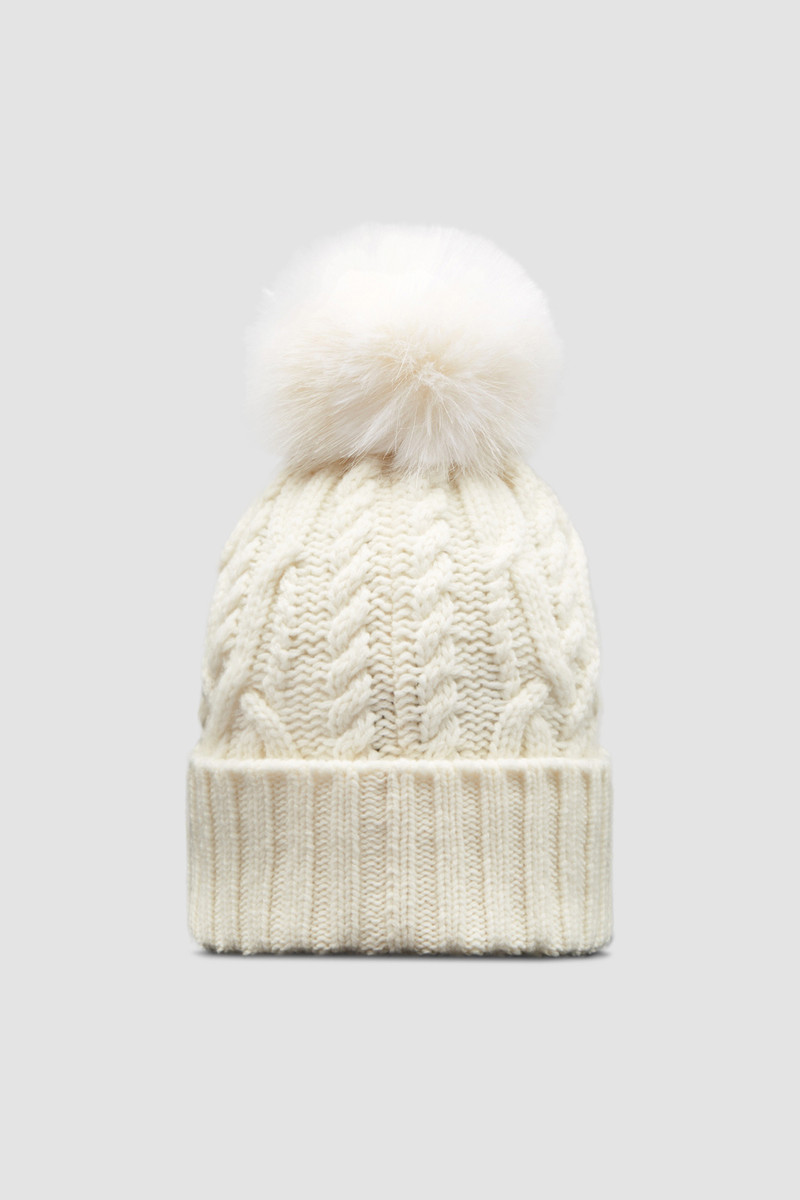 Wool & Cashmere Beanie with Pom Pom 4