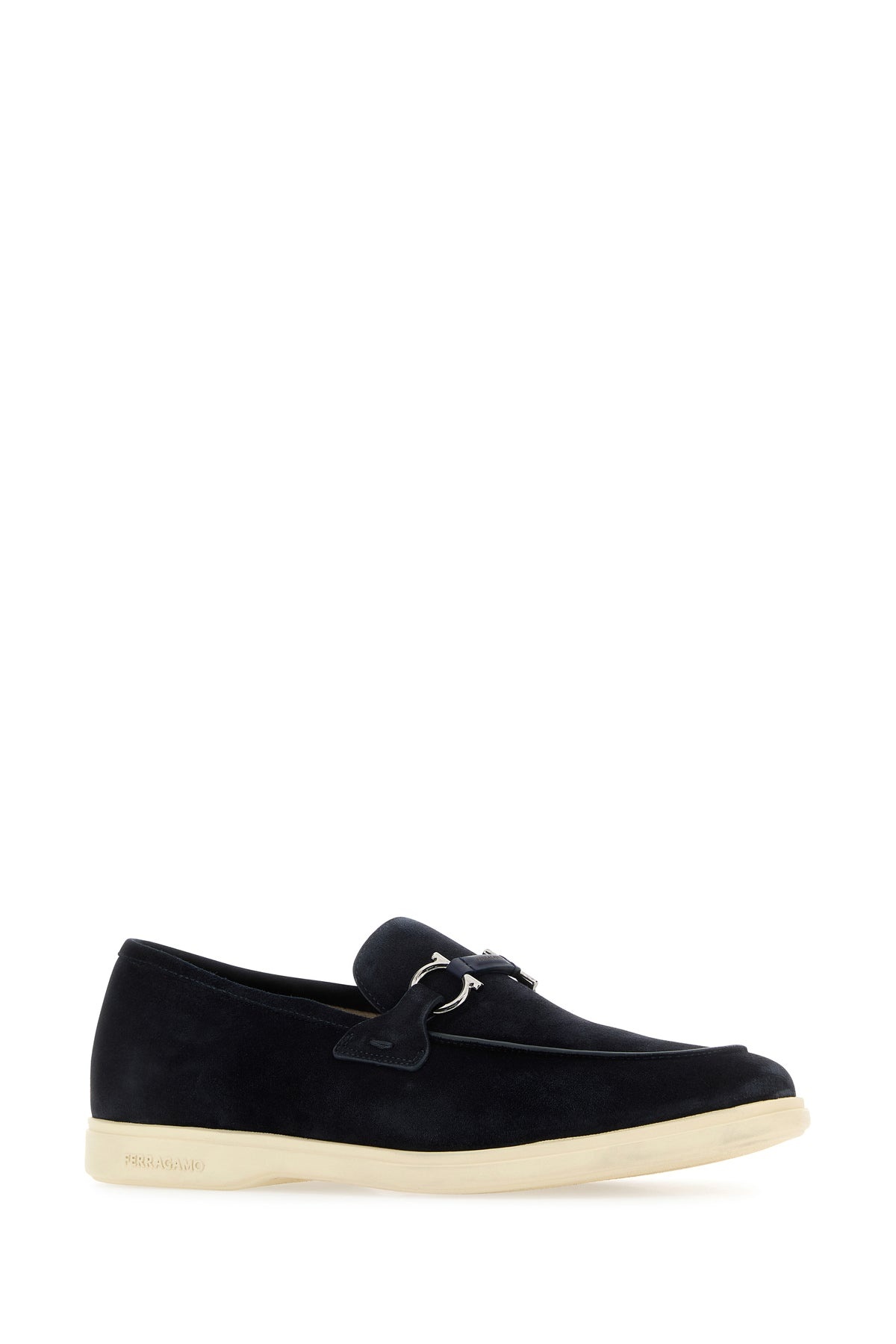 Navy blue suede Cosimo loafers - 2