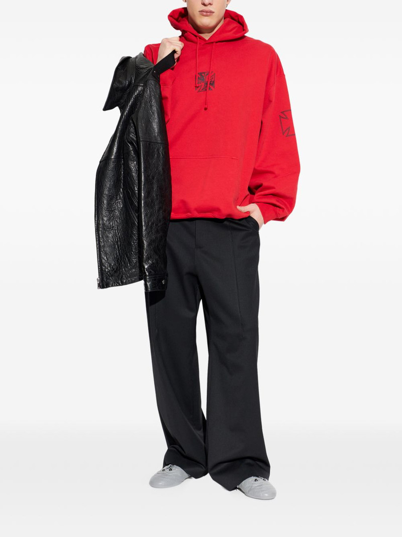 VETEMENTS graphic-print hoodie outlook