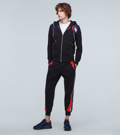 Alexander McQueen Jogger sweatpants with patch inserts outlook