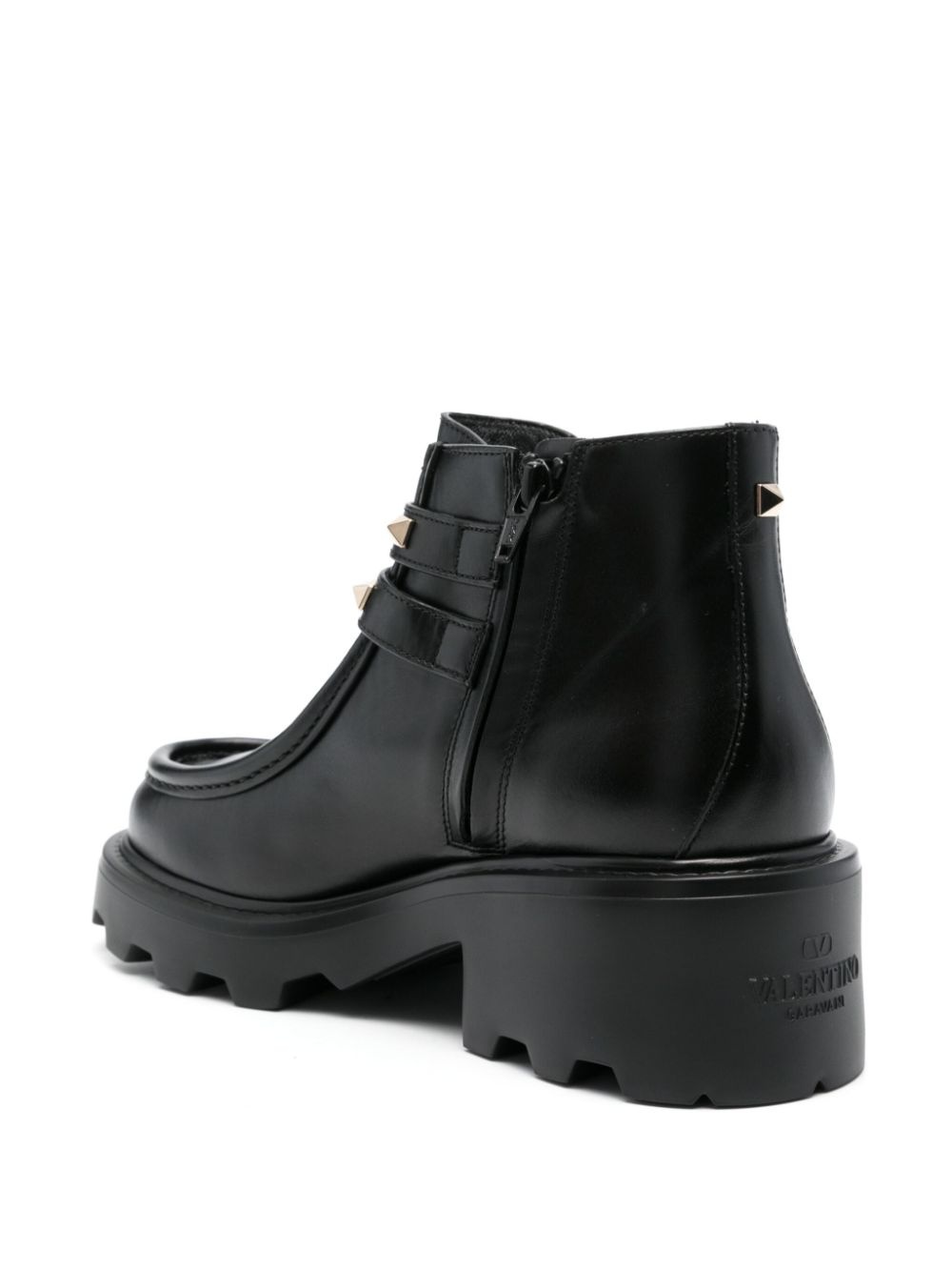 Rockstud leather boots - 3