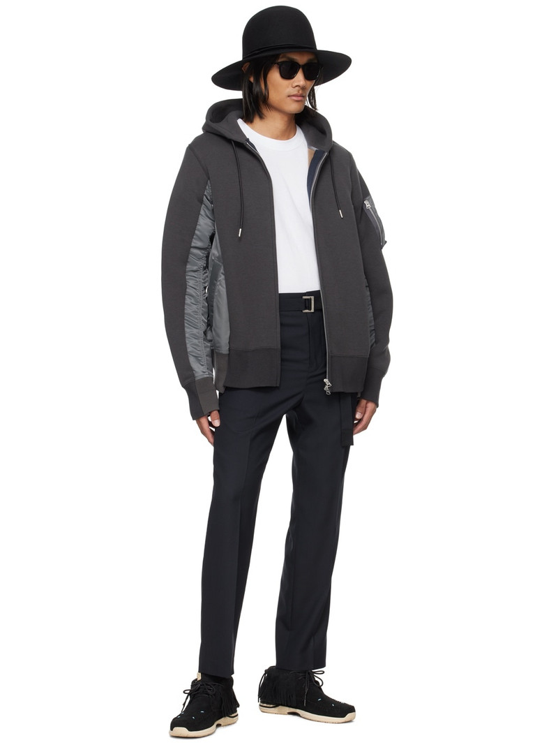 sacai Navy Suiting Bonding Trousers outlook