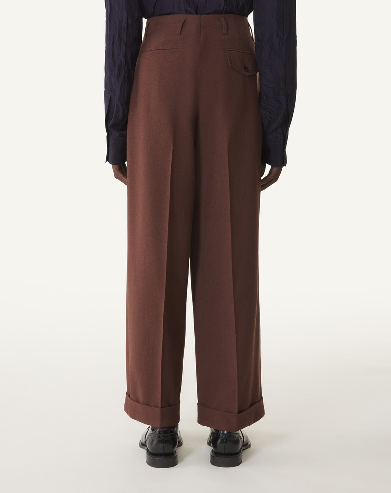 WIDE-LEG FLANNEL PANTS 4
