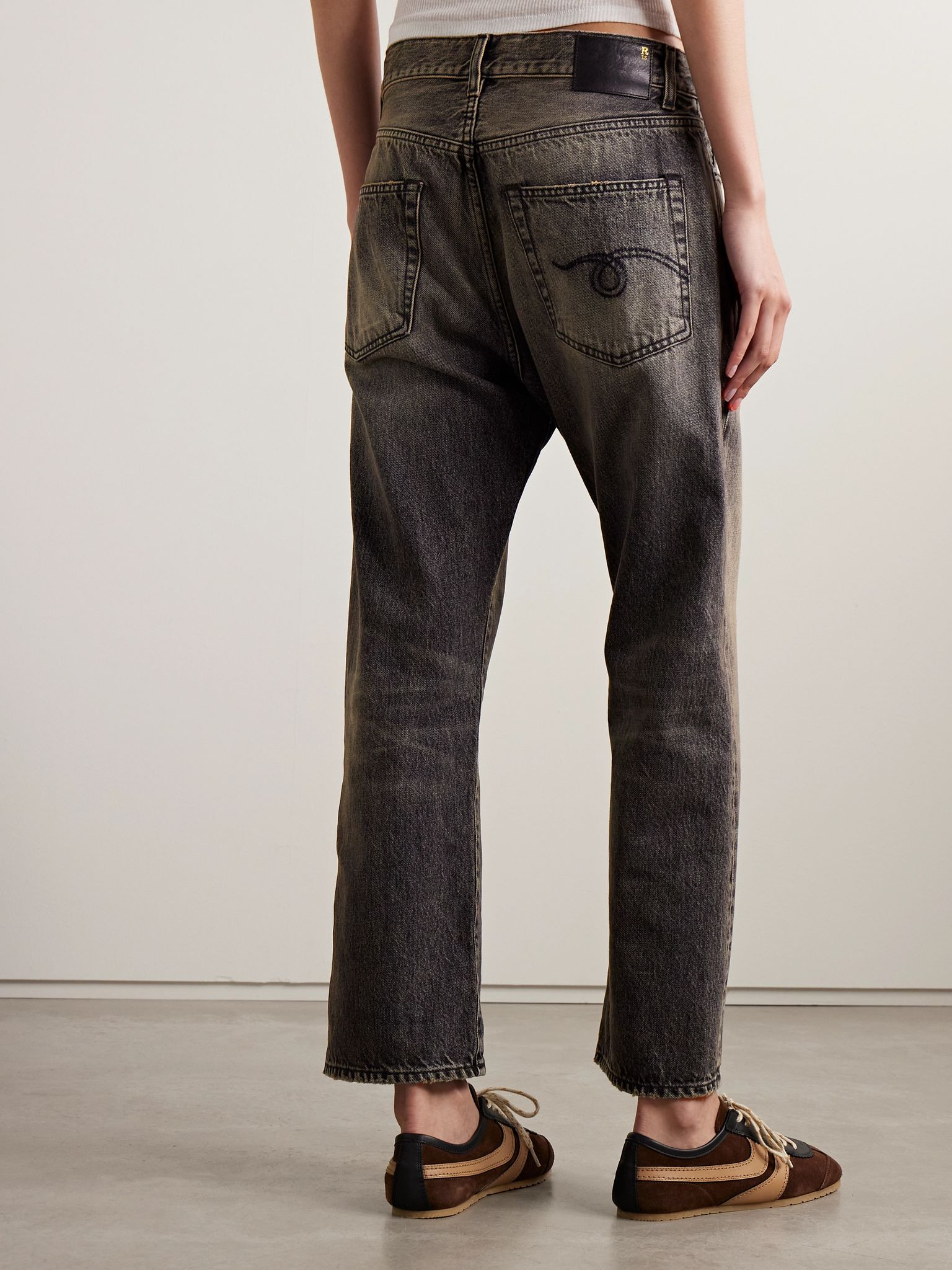 Distressed boyfriend jeans Dark denim - 4