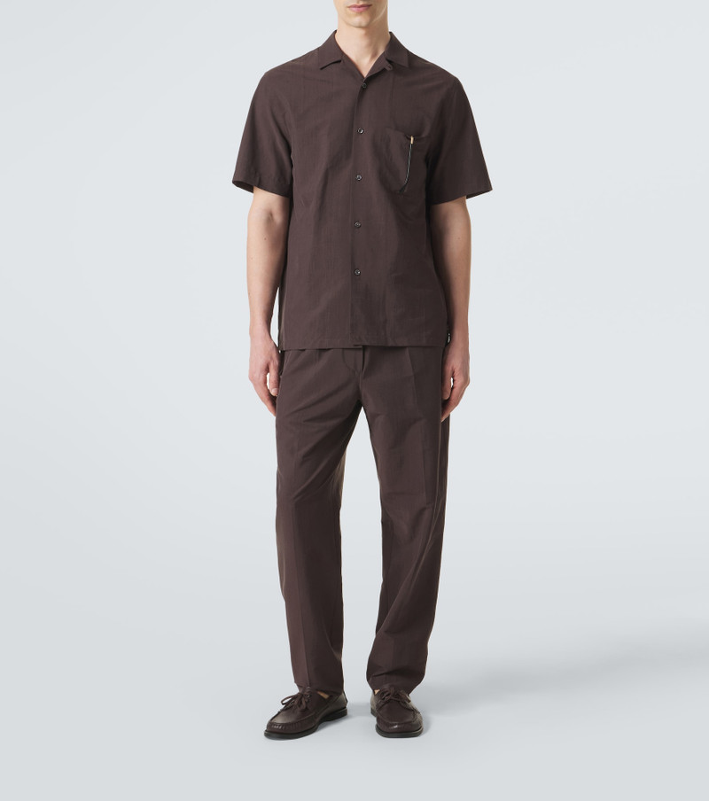 UMITBENAN Havana silk-blend bowling shirt outlook