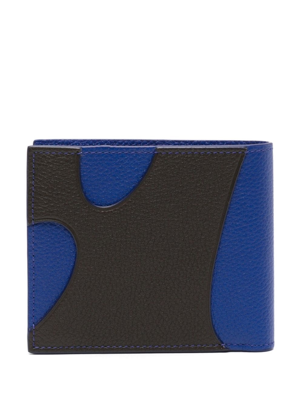 panelled bi-fold leather wallet - 2