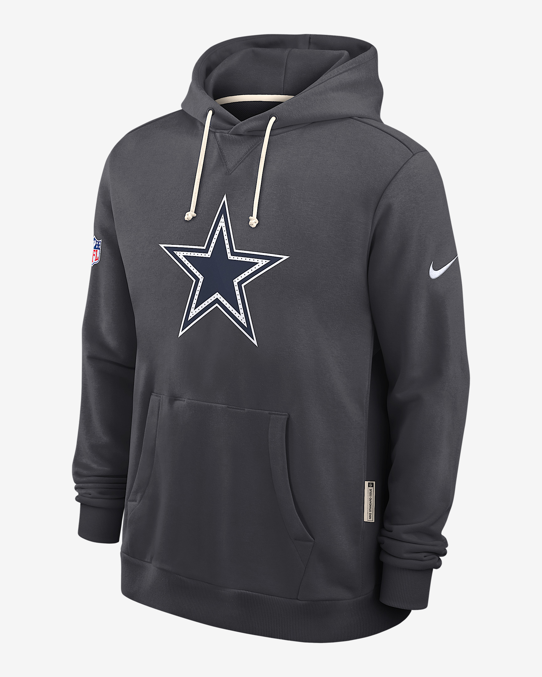 Dallas Cowboys Initial Home Sideline Men's Nike Dri-FIT NFL Pullover Hoodie - 1