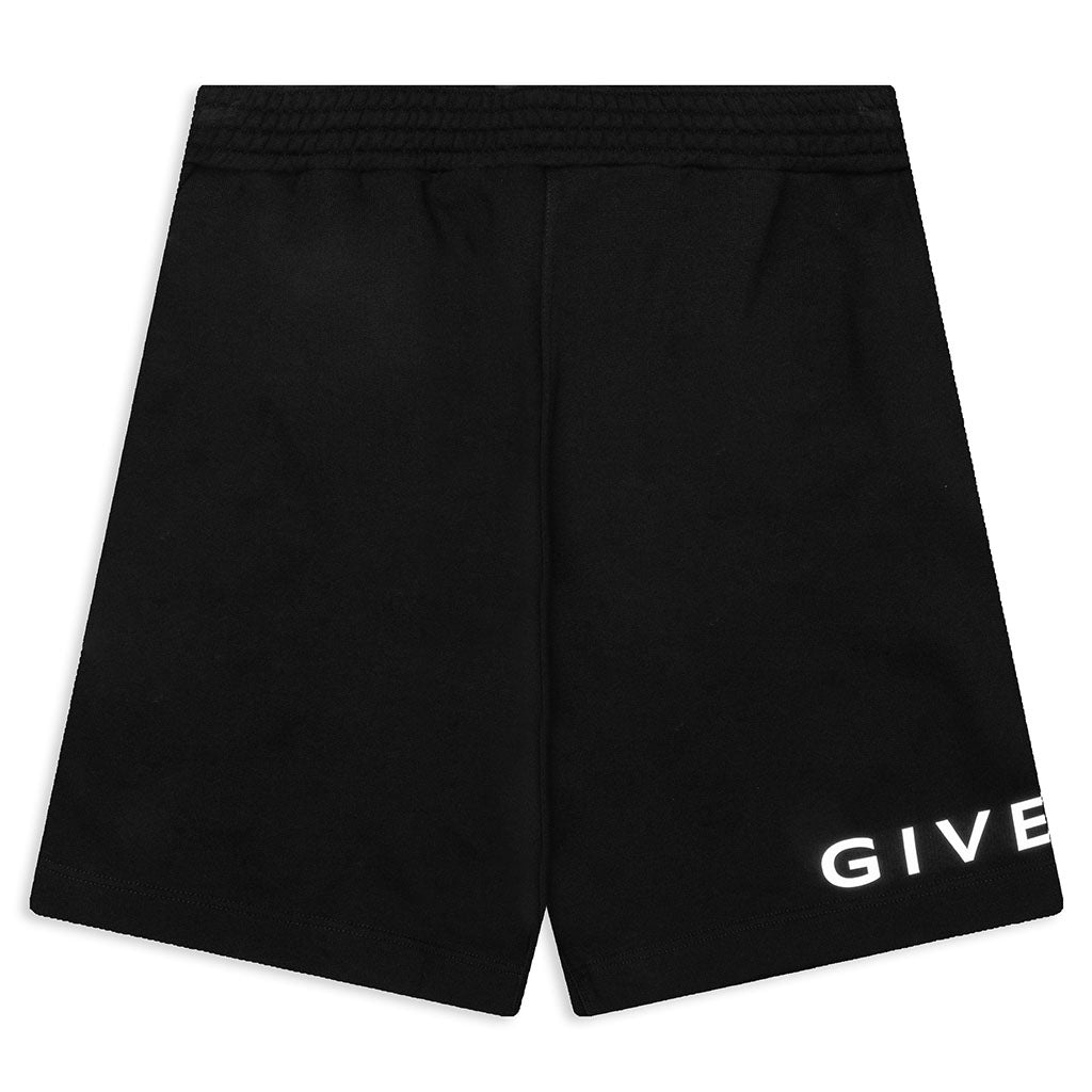 REFLECTIVE BERMUDA SHORTS - BLACK - 1