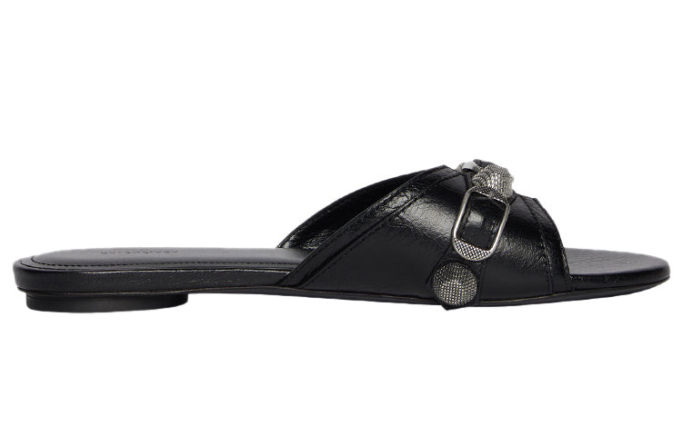 (WMNS) Balenciaga Cagole Sandals 'Black' 694342WAD4E1081 - 2