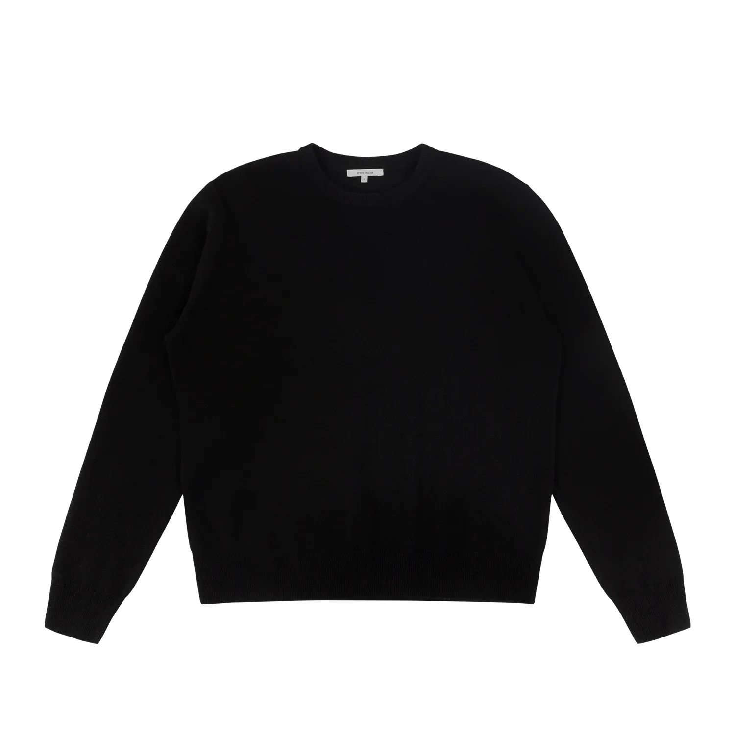 KNIT CREWNECK BLACK - 1