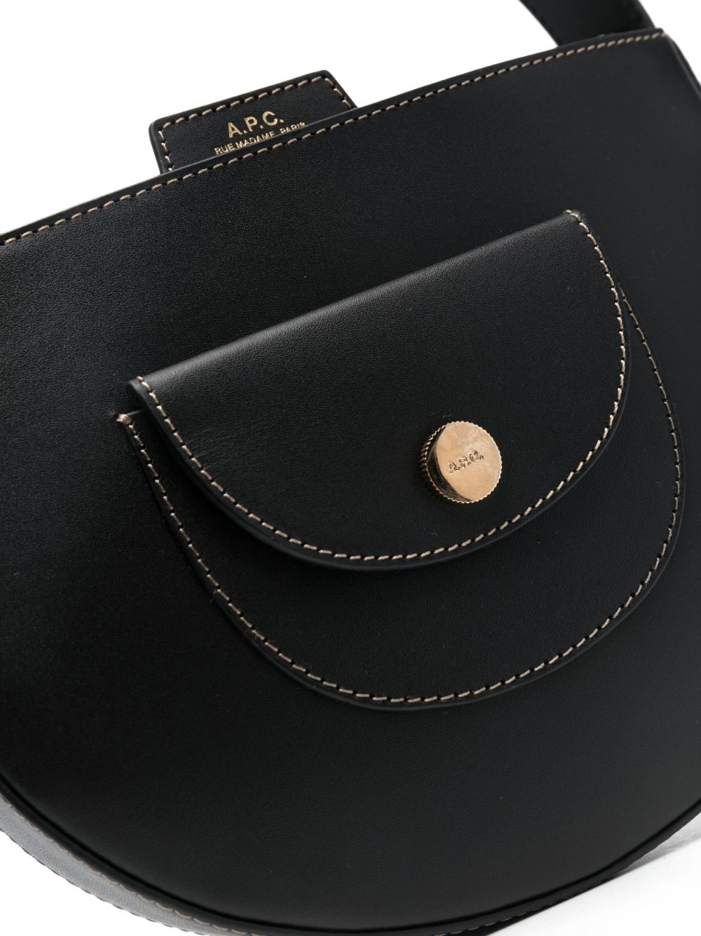 small Le Pocket leather tote bag - 4