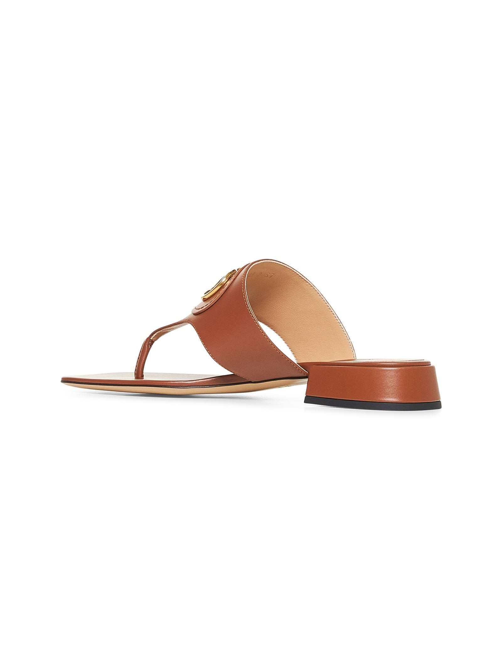 Valentino Garavani Women Tobacco Vlogo Signature Thong Sandals - 3