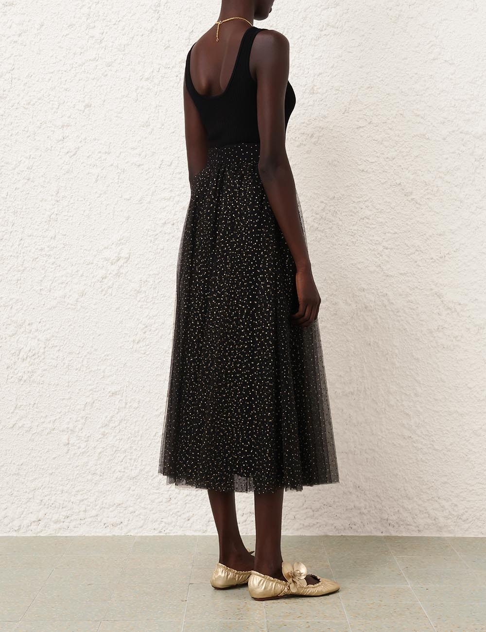 TULLE MIDI SKIRT - 4