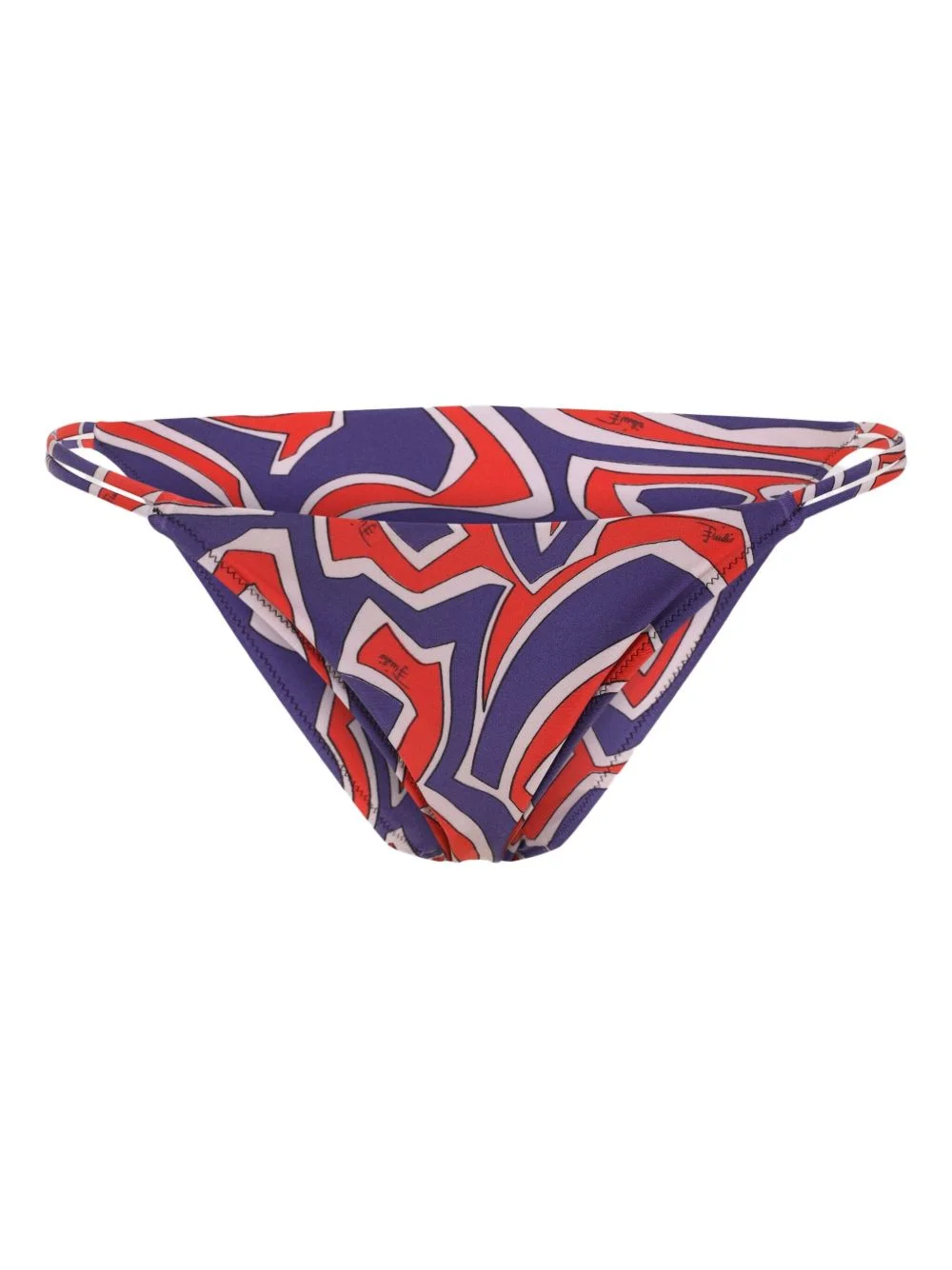 geometric-print bikini bottom - 1