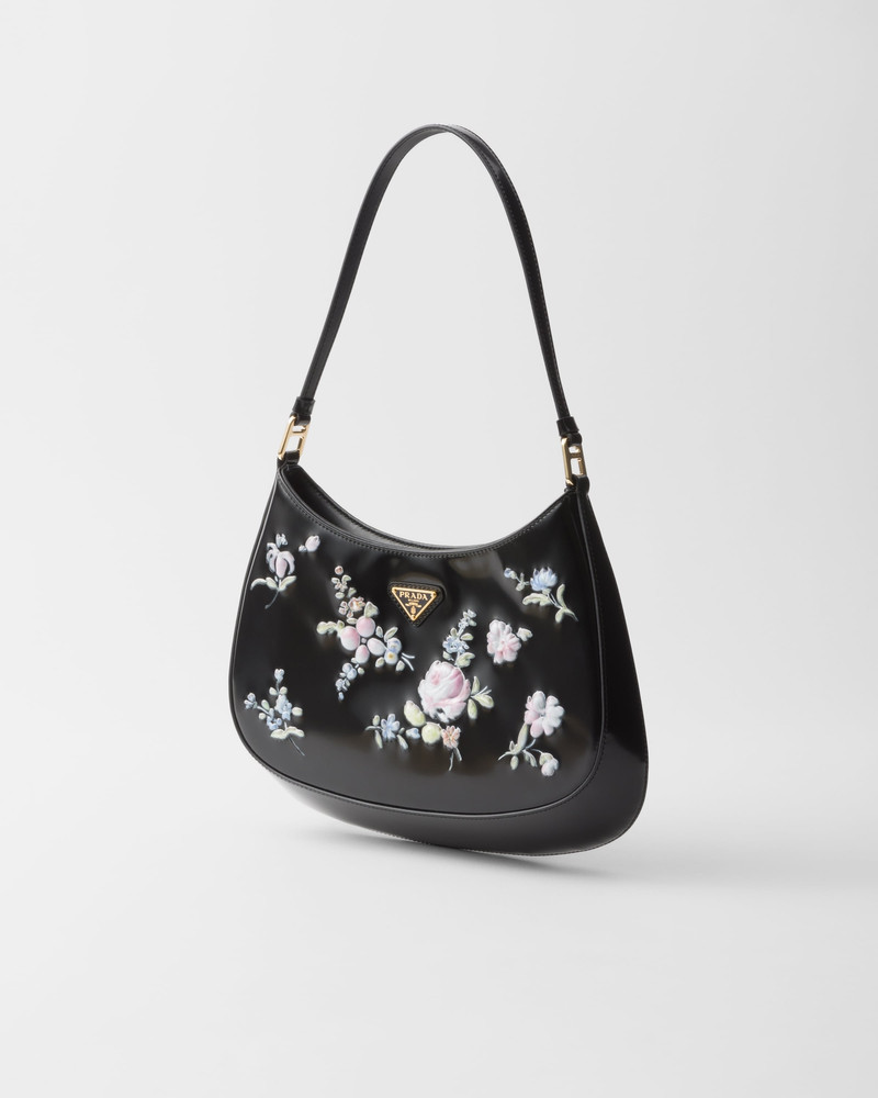 Prada Prada Cleo printed brushed leather shoulder bag outlook