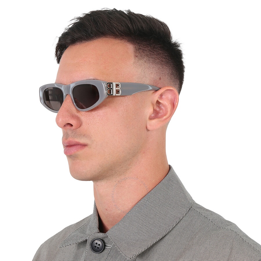 Balenciaga Grey Cat Eye Ladies Sunglasses BB0095S 015 53 - 2