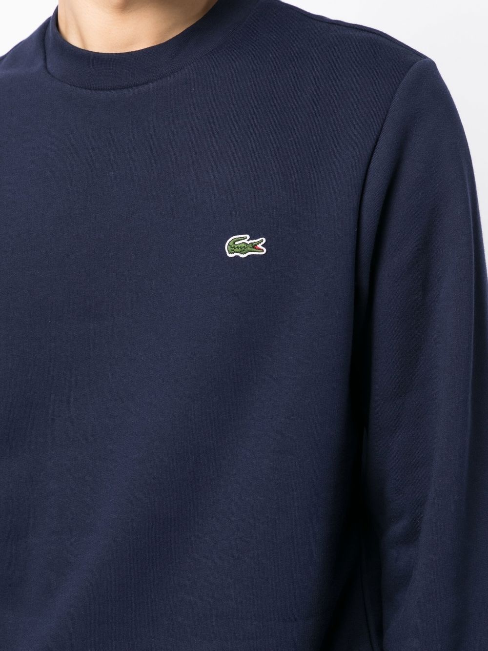 Classic logo-patch cotton sweatshirt - 5