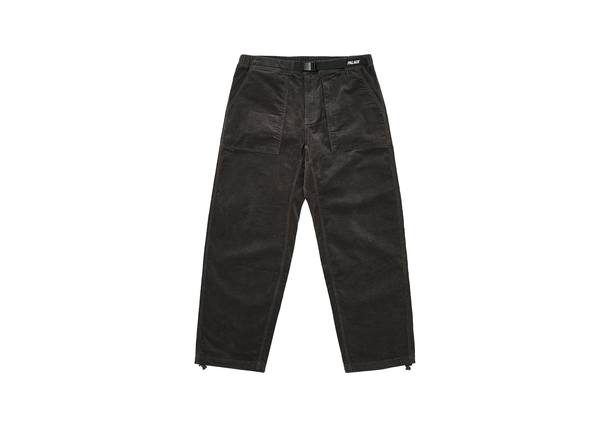 CORDUROY BELTER TROUSER WASHED BLACK - 1