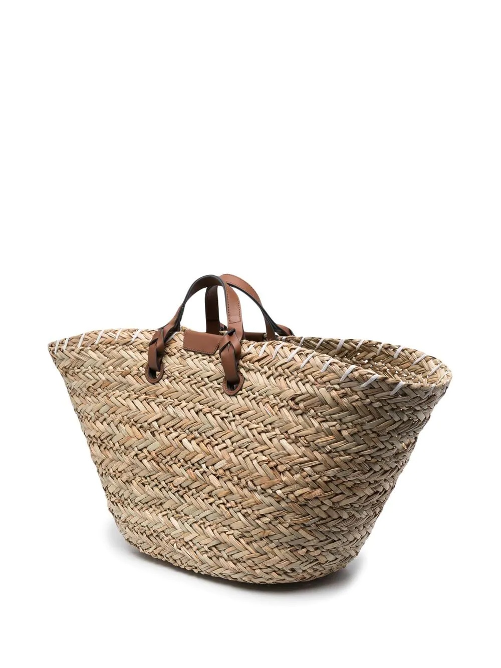 oversized raffia tote bag - 3