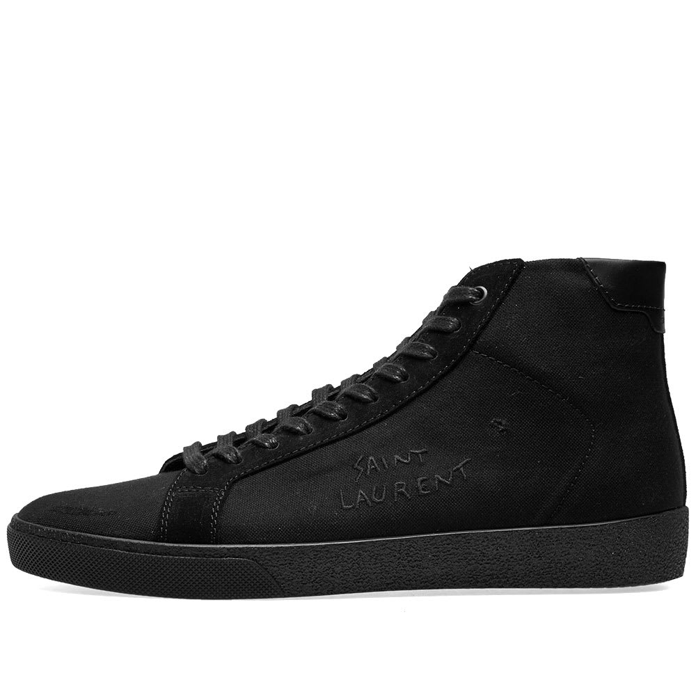 Saint Laurent SL-06 Mid Signature Canvas Sneaker - 2