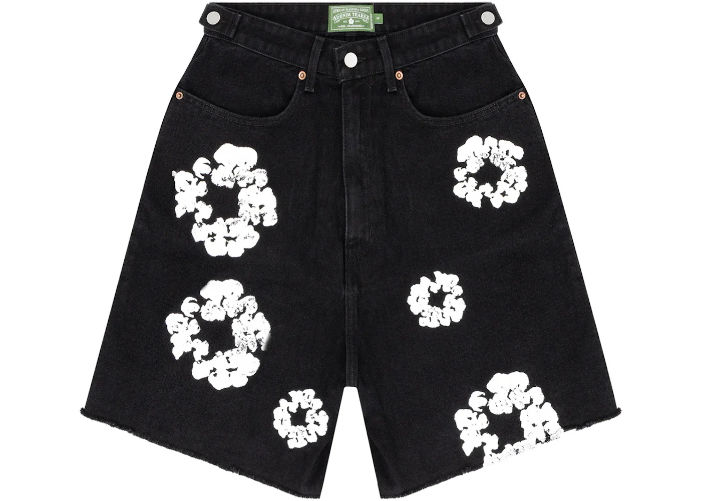 Denim Tears The Cotton Wreath Jean Short Black - 1