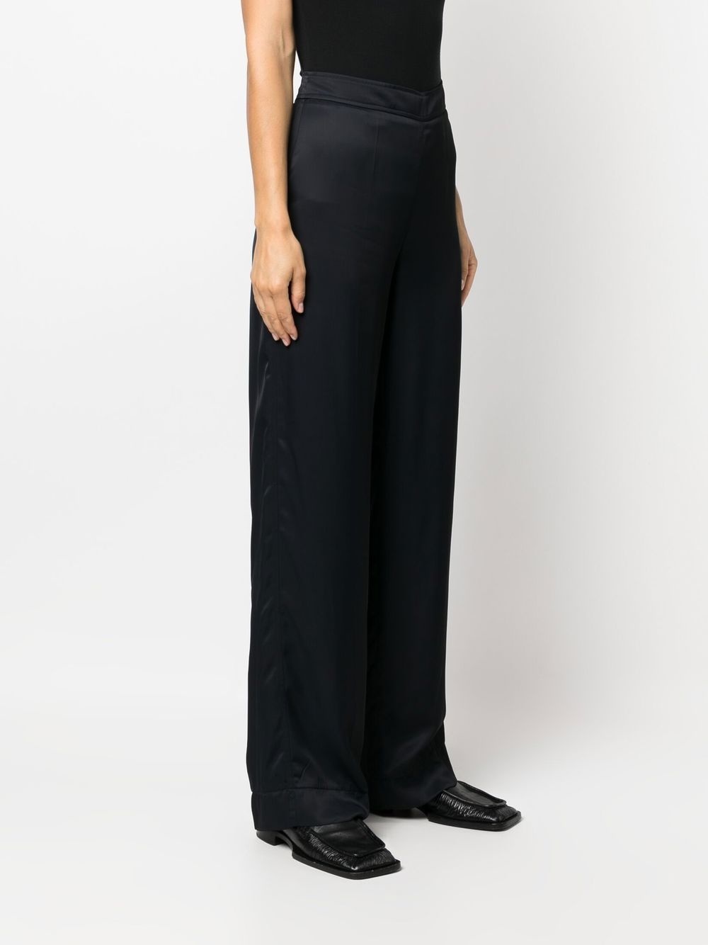 high-waisted straight-leg trousers - 3