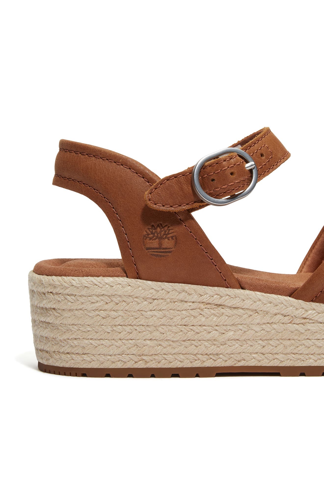 Timberland Santorini Sun Espadrille Sandal in Rust Full Grain at Nordstrom - 7