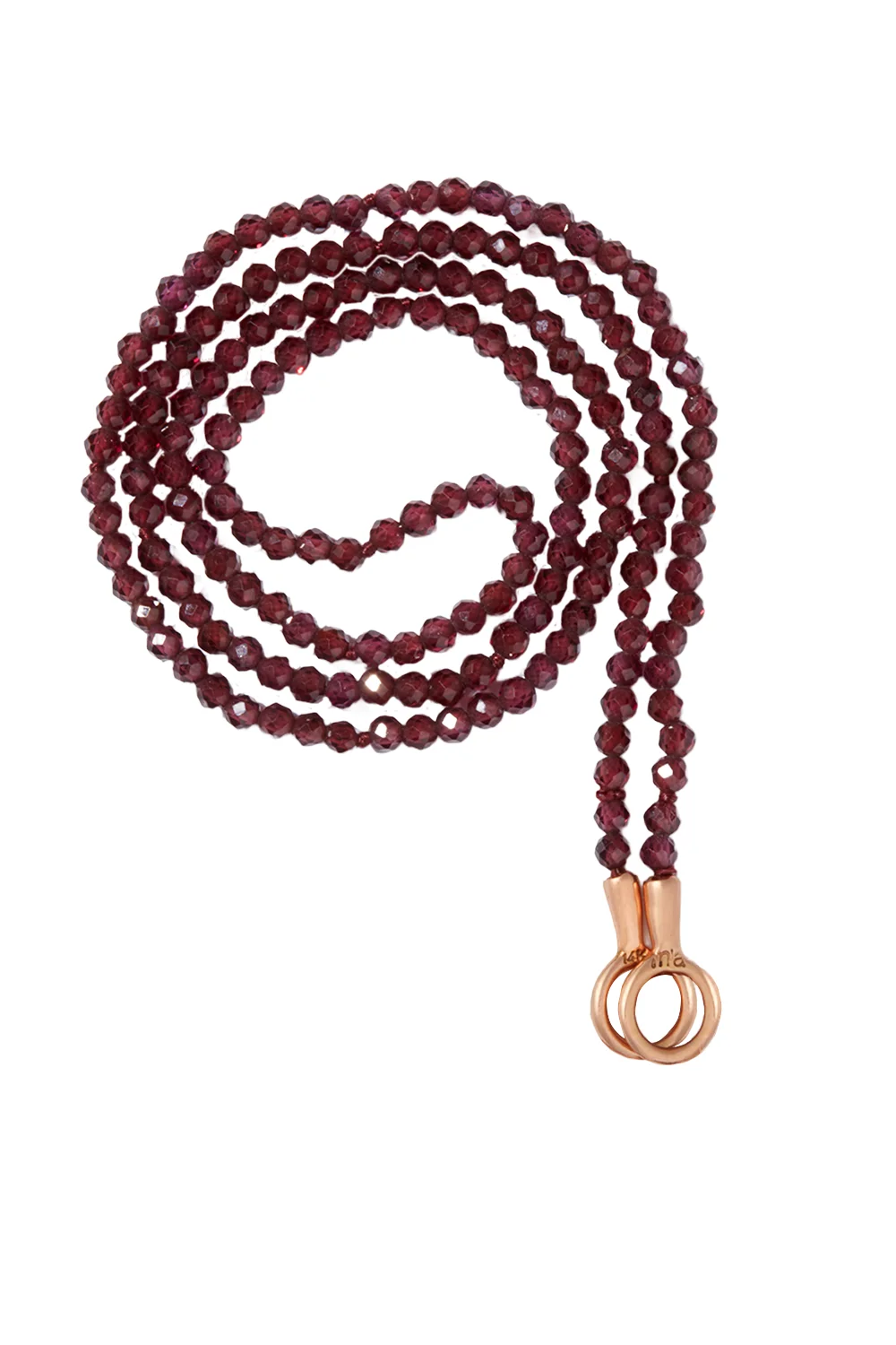 Garnet Itty Bitty Strand Necklace - 1