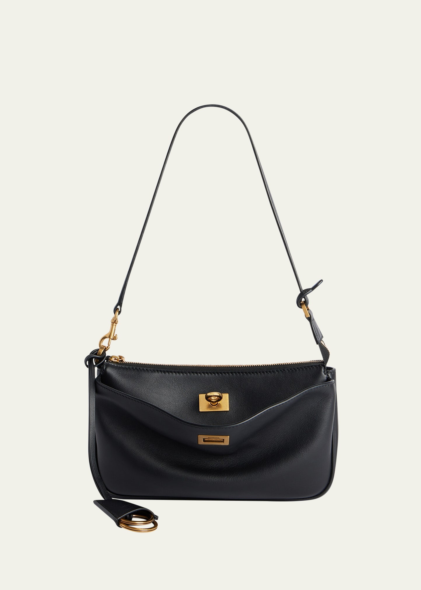 First leather handbag Balenciaga Silver in Leather - 34349082