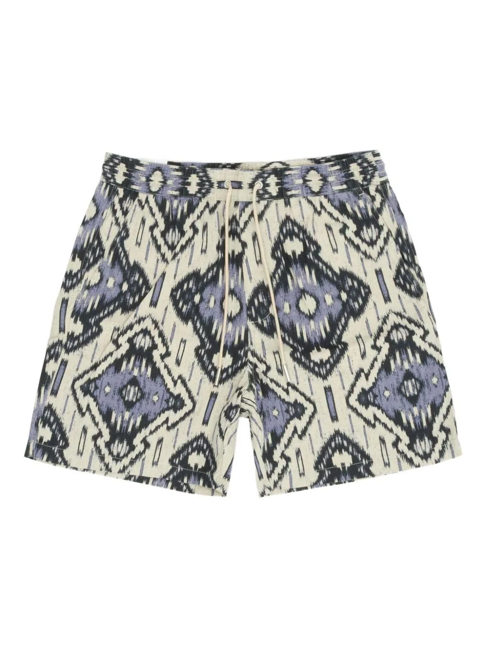 Gregor ikat-pattern drawstring shorts - 1