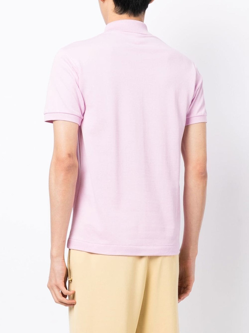 chest logo-patch polo shirt 4