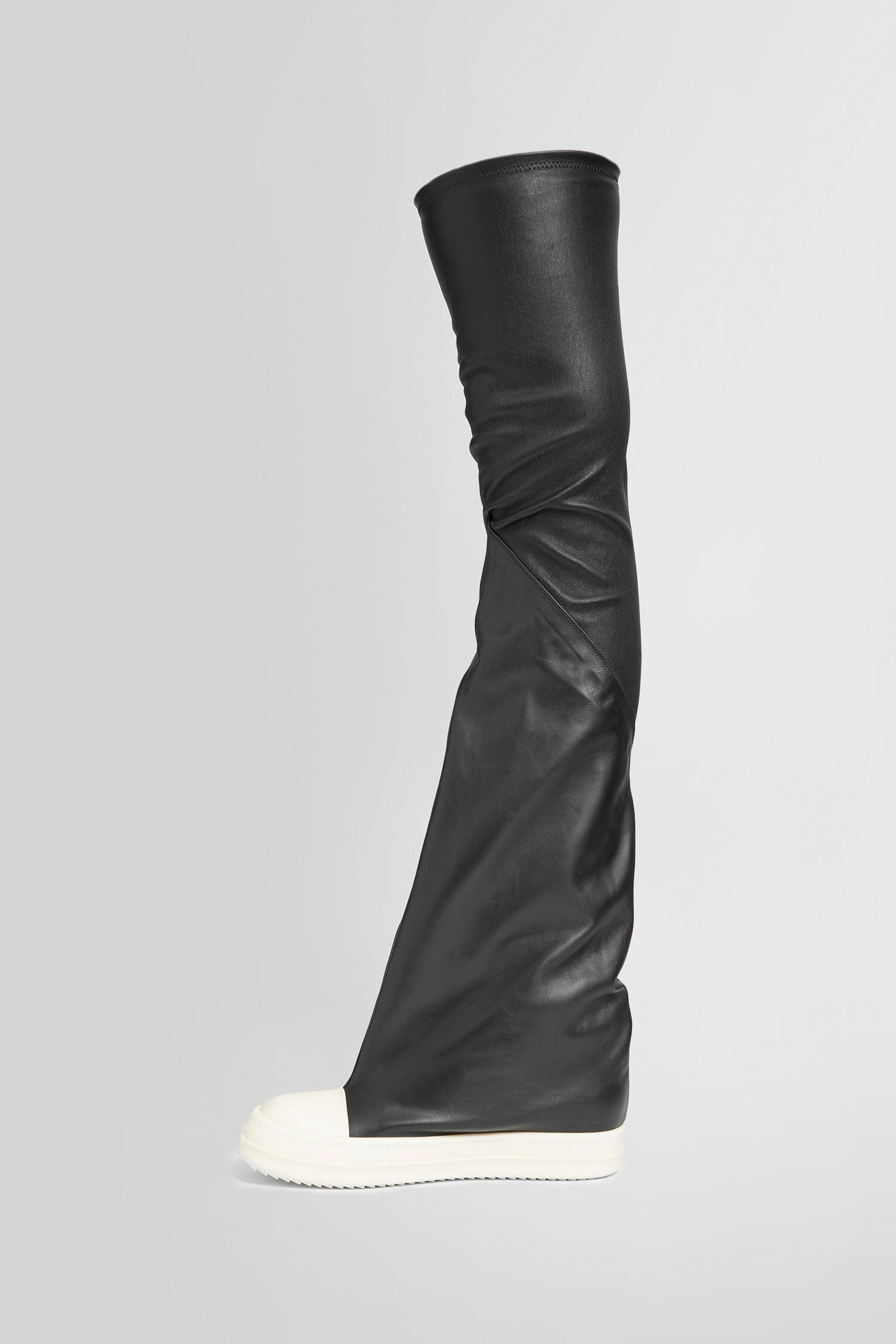 RICK OWENS WOMAN BLACK BOOTS - 4