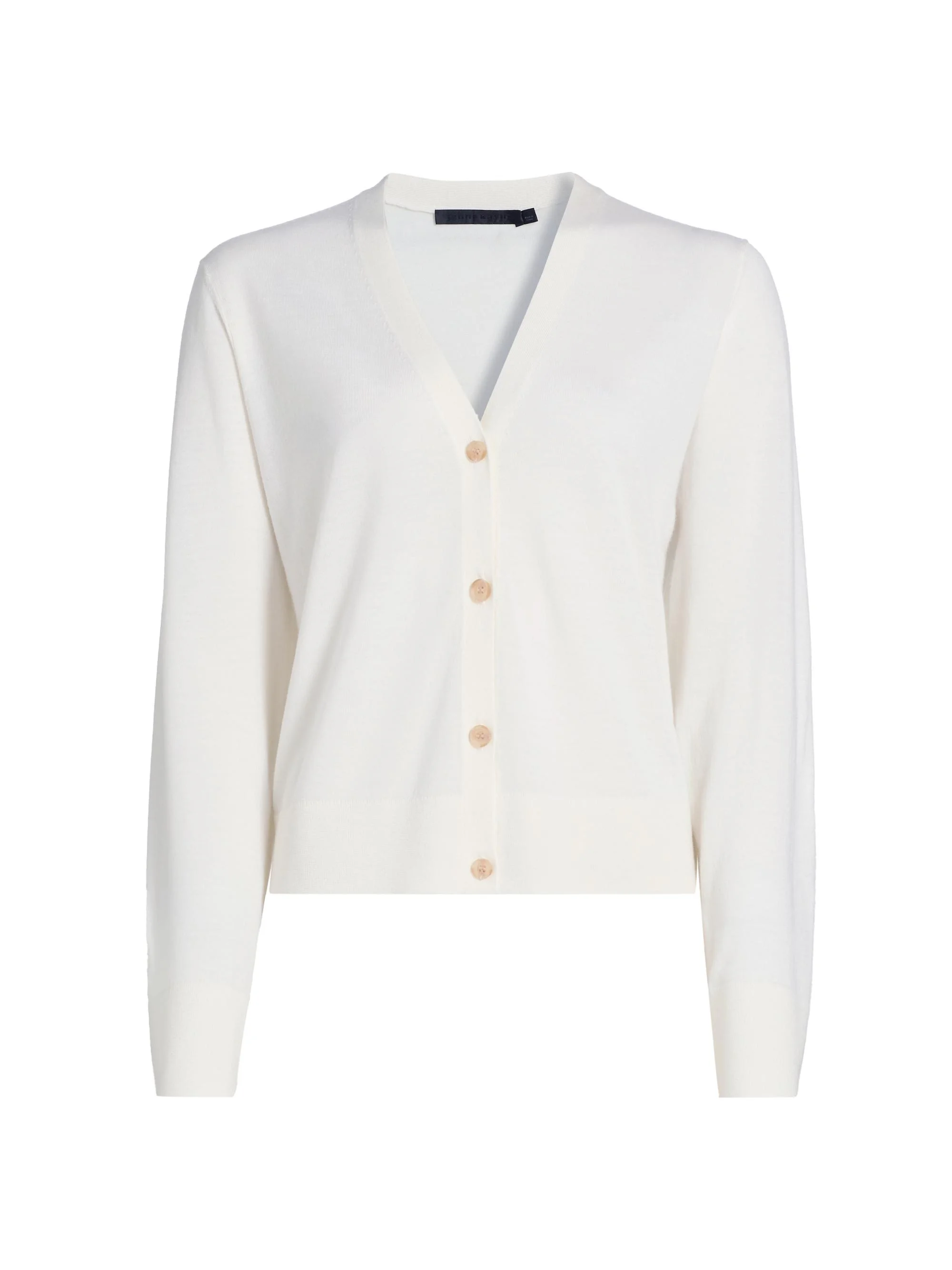 Women's Mira Merino Wool Cardigan - Ivory - 1