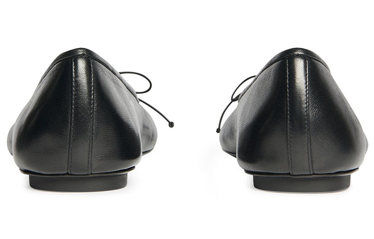 (WMNS) Balenciaga Anatomic Ballerina Shoes 'Black Shiny Soft Sheepskin' 714260WBCW01000 - 6